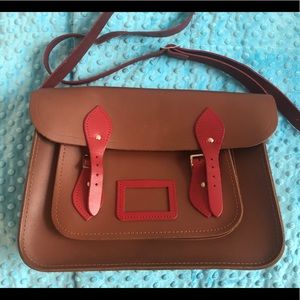 Slightly worn 15 inch Cambridge Satchel crossbody